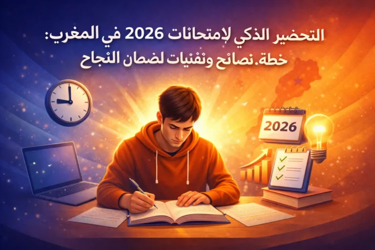 التحضير الذكي لامتحانات 2026 في المغرب: خطة، نصائح وتقنيات لضمان النجاح