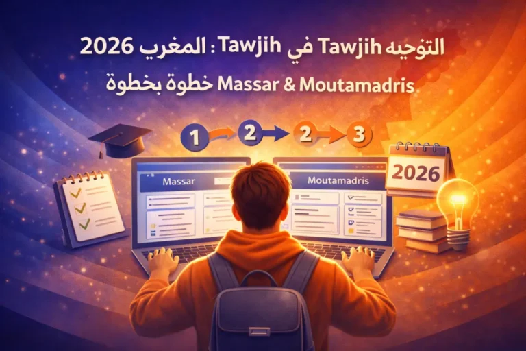 التوجيه Tawjih في المغرب 2026: الشُعب، Massar & Moutamadris خطوة بخطوة